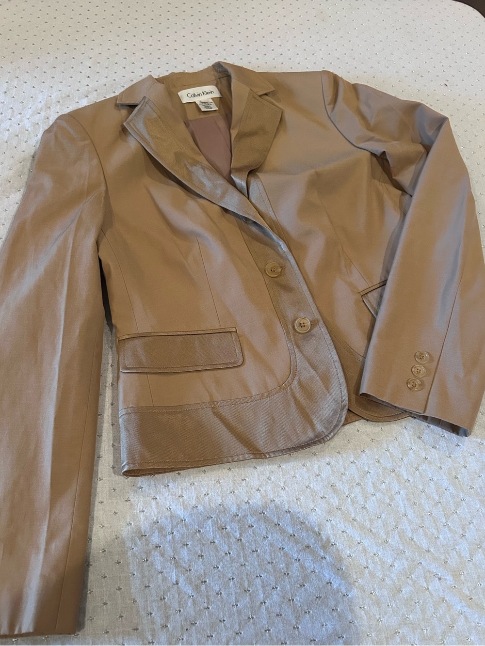 Calvin Klein Women's Camel Tan Blazer